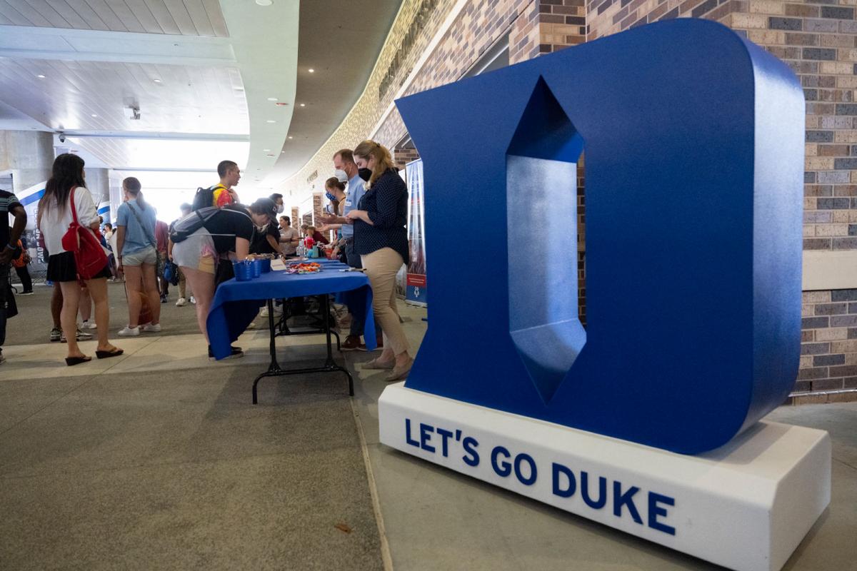 Big Duke D at Graduate Student Resource Fair