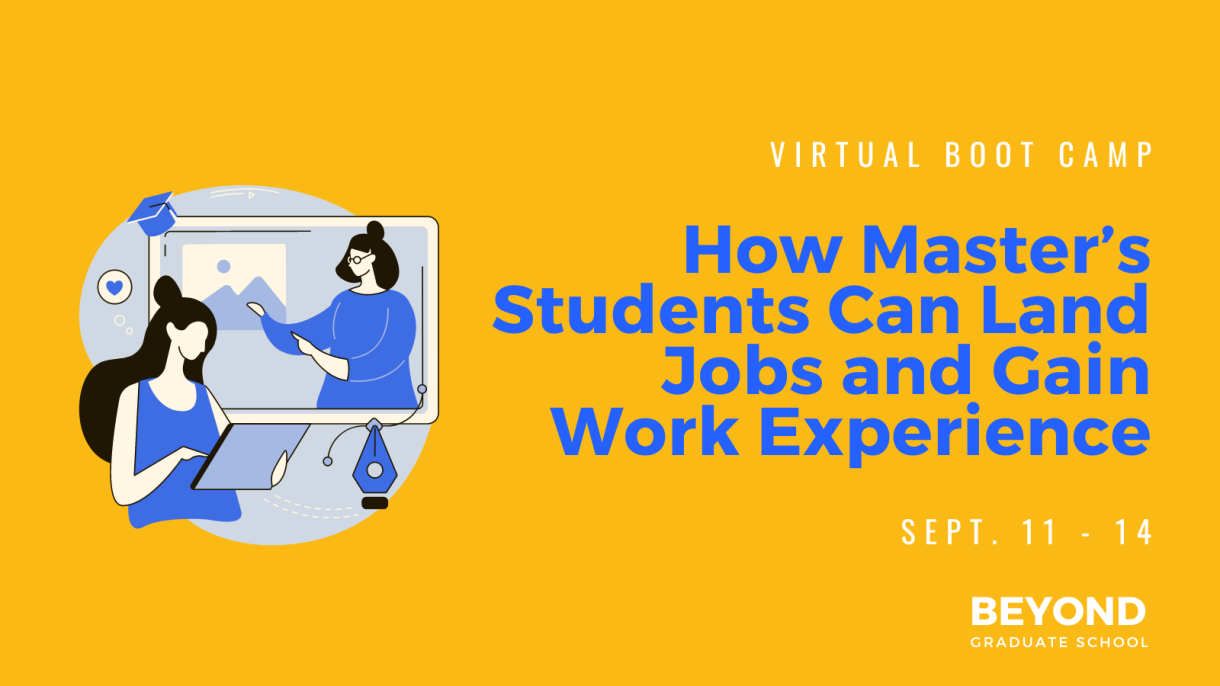 Virtual Boot Camp: How Master's Students Can Land Jobs and Gain Work Experience