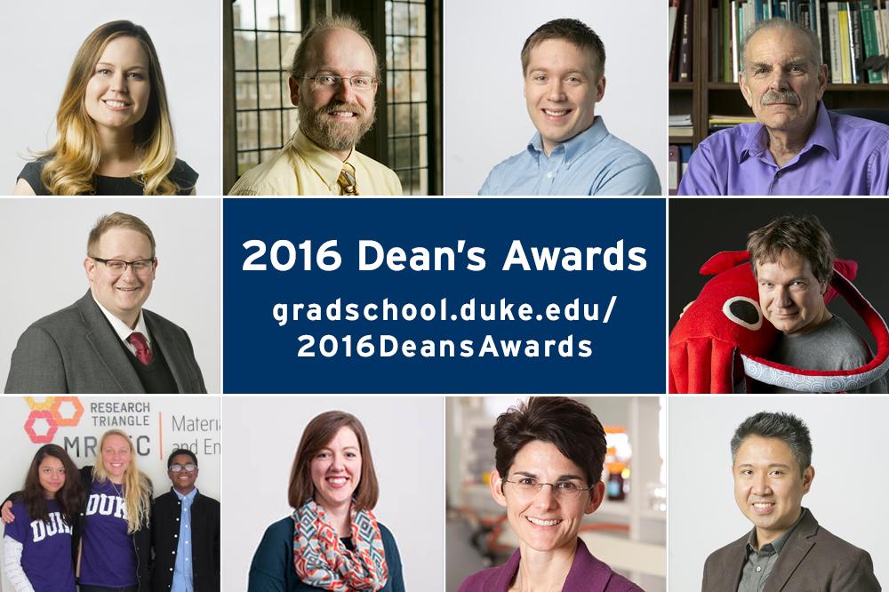 2016 Dean's Award winners