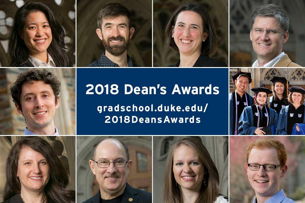 2018 Dean's Award winners