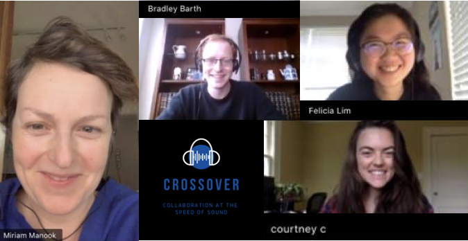 Crossover Podcast Team on Zoom screen