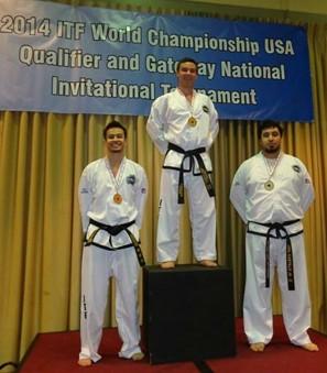 Gold medal in patterns at Nationals in Houston, Texas in 2014