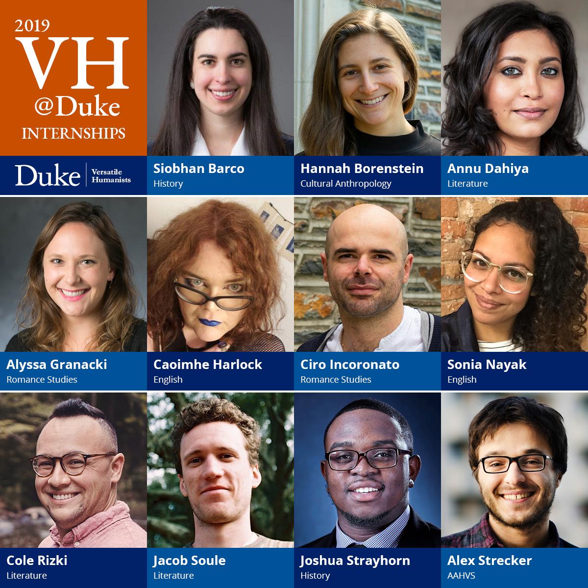2019 VH@Duke Interns