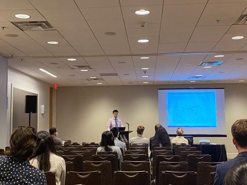 Boyang Zhang presents his paper at the 62nd American Control Conference in Atlanta, GA, USA.