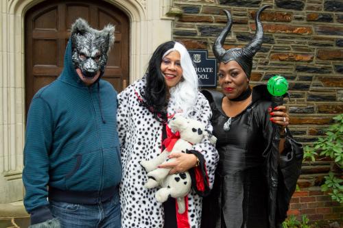 Dean McClain and members of the Graduate School staff get festive for Halloween 2019.