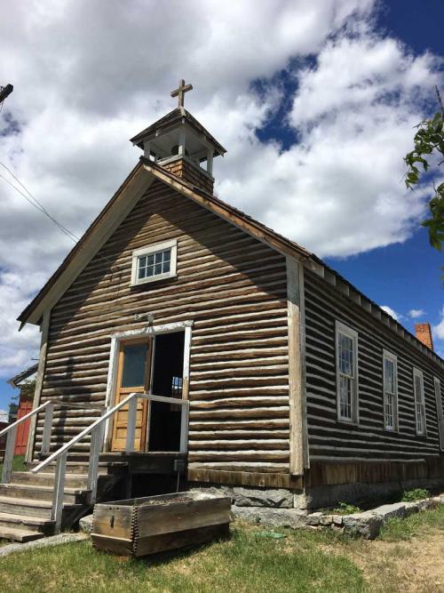 The first Catholic church built in Butte, Montana