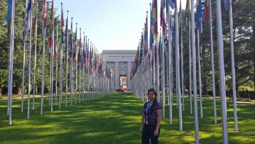 Bandyopadhyay at the UN headquarters in Geneva