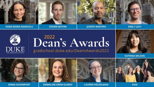 2022 Dean's Award recipients
